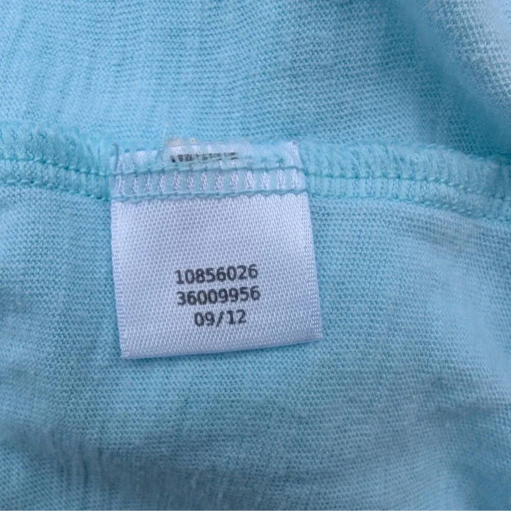 Victoria Secret PINK Long Sleeve Shirt Light Blue Size Medium Casual Basic - Picture 6 of 7